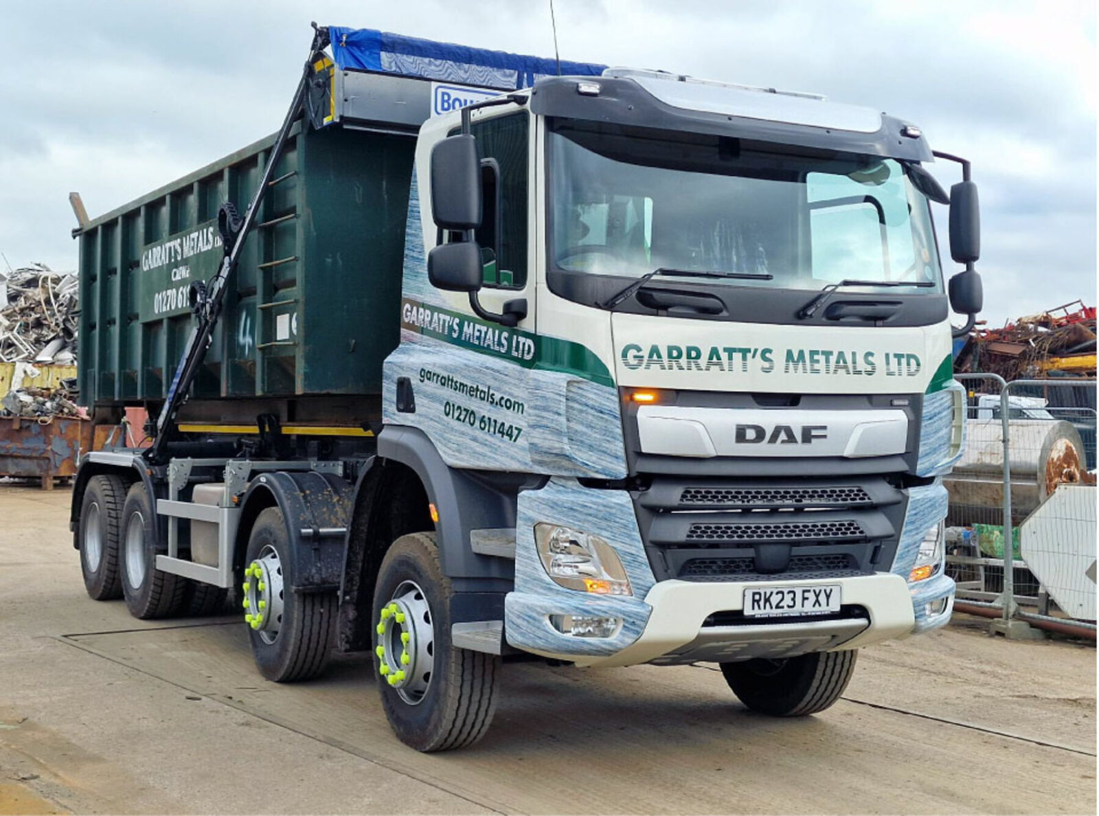 Garratt's Metals collection lorry